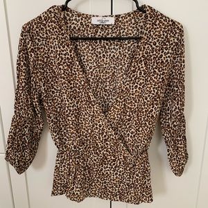 CJLA Paige Leopard Blouse